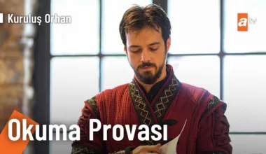 Kuruluş Orhan Okuma Provası